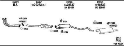 WALKER OP45093 система выпуска ог на OPEL ASTRA F (56_, 57_)