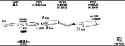 WALKER OP45099 система выпуска ог на OPEL ASTRA F (56_, 57_)