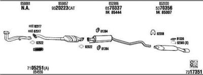 WALKER OP45112 система выпуска ог на OPEL ASTRA F (56_, 57_)