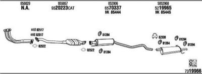 WALKER OP45215 система выпуска ог на OPEL ASTRA F (56_, 57_)