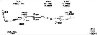 WALKER OP45237 система выпуска ог на OPEL ASTRA F (56_, 57_)