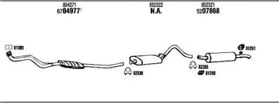 WALKER OP50624B система выпуска ог на OPEL ASCONA B (81_, 86_, 87_, 88_)