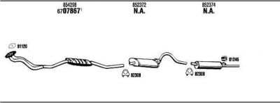 WALKER OP52504 система выпуска ог на OPEL MANTA B CC (53_, 55_)