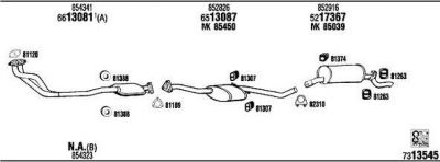 WALKER OP73101D система выпуска ог на OPEL OMEGA A (16_, 17_, 19_)