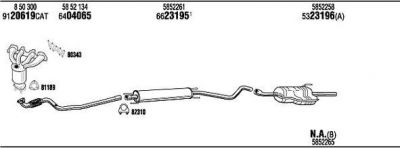 WALKER OPH09002BB система выпуска ог на OPEL ASTRA G универсал (F35_)