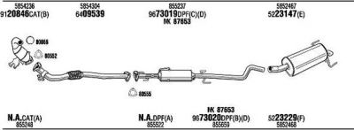 WALKER OPH18301BB система выпуска ог на OPEL ASTRA H GTC (L08)