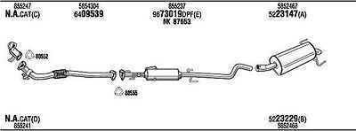 WALKER OPH19119BF система выпуска ог на OPEL ASTRA H (L48)