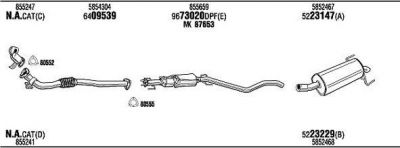 WALKER OPH19119BG система выпуска ог на OPEL ASTRA H (L48)