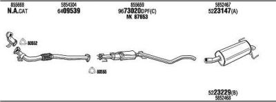 WALKER OPH19119BH система выпуска ог на OPEL ASTRA H (L48)