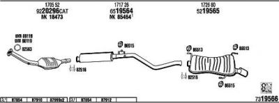 WALKER PE30617 система выпуска ог на PEUGEOT 306 Наклонная задняя часть (7A, 7C, N3, N5)