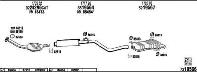 WALKER PE30618 система выпуска ог на PEUGEOT 306 Наклонная задняя часть (7A, 7C, N3, N5)