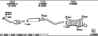 WALKER PE30636 система выпуска ог на PEUGEOT 306 Наклонная задняя часть (7A, 7C, N3, N5)