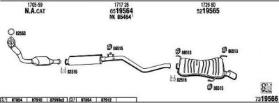 WALKER PE30638 система выпуска ог на PEUGEOT 306 Наклонная задняя часть (7A, 7C, N3, N5)