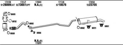 WALKER PEH23383BD система выпуска ог на PEUGEOT 308 (4A_, 4C_)