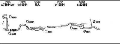 WALKER PEK024537DF система выпуска ог на PEUGEOT PARTNER фургон