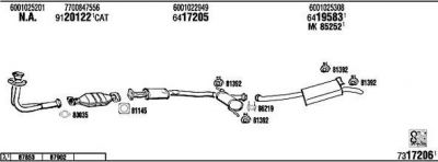 WALKER RE19150 система выпуска ог на RENAULT 19 II Chamade (L53_)