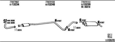 WALKER RE20131B система выпуска ог на RENAULT SUPER 5 (B/C40_)