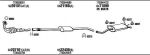 WALKER RET05251 система выпуска ог на RENAULT MEGANE I (BA0/1_)