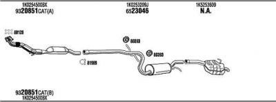 WALKER SK61037B система выпуска ог на SKODA OCTAVIA Combi (1Z5)