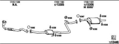 WALKER TO50865 система выпуска ог на TOYOTA COROLLA Liftback (_E9_)