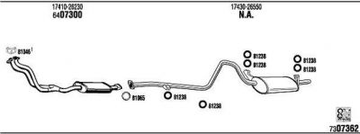 WALKER TO60551A система выпуска ог на TOYOTA CELICA купе (RA4_, TA4_)