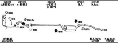 WALKER VOK019813BA система выпуска ог на VOLVO C30