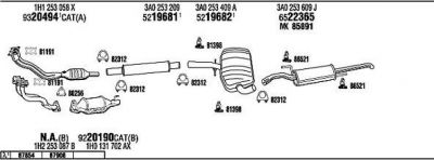 WALKER VW50102 система выпуска ог на VW PASSAT Variant (3A5, 35I)