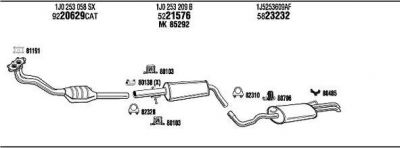 WALKER VWT11760A система выпуска ог на VW BORA универсал (1J6)