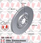 ZIMMERMANN ДИСК ТОРМ AUDI TT COUPE 1 8T,OCTAV RS 1 8T, F (100124052)