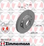 Zimmermann 100.3337.20 тормозной диск на VW PASSAT Variant (3B6)