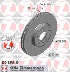 Zimmermann 100.3355.20 тормозной диск на AUDI A4 Avant (8K5, B8)