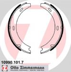 ZIMMERMANN КОЛОДКИ ТОРМ.БАРАБ.РУЧН.ТОРМ.[165X20. РЕМ/КТ] MERCEDES W201 10/82-8/93 .W202 C180-C280/C36AMG/C43AMG (10990.101.7)