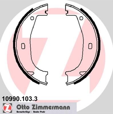 Zimmermann 10990.103.3 комплект тормозных колодок, стояночная тормозная с на 3 (E36)