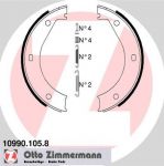 Zimmermann 10990.105.8 комплект тормозных колодок, стояночная тормозная с на 5 (E34)
