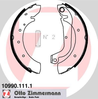 Zimmermann 10990.111.1 комплект тормозных колодок на FIAT DUCATO Panorama (280)