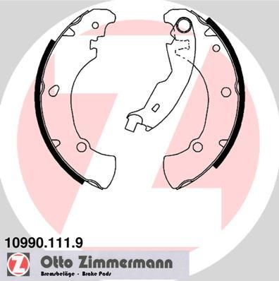 Zimmermann 10990.111.9 комплект тормозных колодок на FIAT MAREA (185)