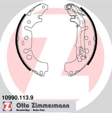 ZIMMERMANN Комплект тормозных колодок (10990.113.9)