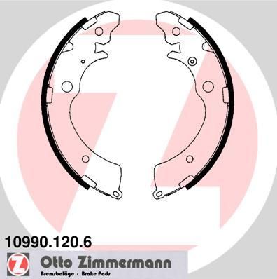 Zimmermann 10990.120.6 комплект тормозных колодок на HONDA CR-V I (RD)