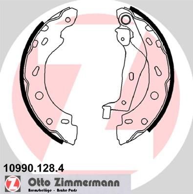 Zimmermann 10990.128.4 комплект тормозных колодок на SMART FORTWO Cabrio (451)
