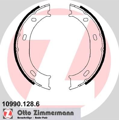 ZIMMERMANN Комплект тормозных колодок, стояночная тормозная система (10990.128.6)