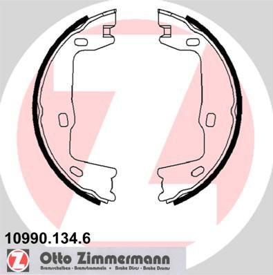 Zimmermann 10990.134.6 комплект тормозных колодок, стояночная тормозная с на OPEL MONZA A (22_)