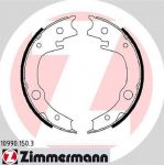 Zimmermann 10990.150.3 комплект тормозных колодок, стояночная тормозная с на TOYOTA YARIS (SCP1_, NLP1_, NCP1_)