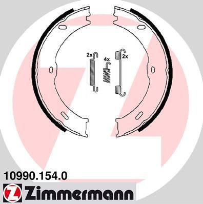 Zimmermann 10990.154.0 комплект тормозных колодок, стояночная тормозная с на MERCEDES-BENZ SPRINTER 3,5-t c бортовой платформой/ходовая часть (906)
