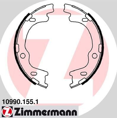Zimmermann 10990.155.1 комплект тормозных колодок, стояночная тормозная с на HYUNDAI i30 (FD)