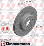 Zimmermann 150.2920.20 тормозной диск на 4 Gran Coupe (F36)