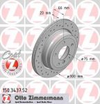Zimmermann 150.3437.52 тормозной диск на 3 (E90)