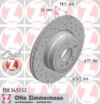 ZIMMERMANN Торм.диск зад.вент.[345x24] 5 отв. SPORT Coat Z (150.3451.52)