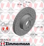 Zimmermann 150.3494.52 тормозной диск на X3 (F25)
