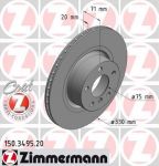 Zimmermann 150.3495.20 тормозной диск на X3 (F25)