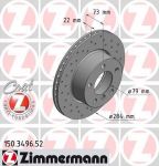 Zimmermann 150.3496.52 тормозной диск на 1 (F20)
